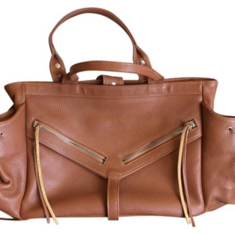 Botkier Trigger Clyde Saddle Brown Leather Tote